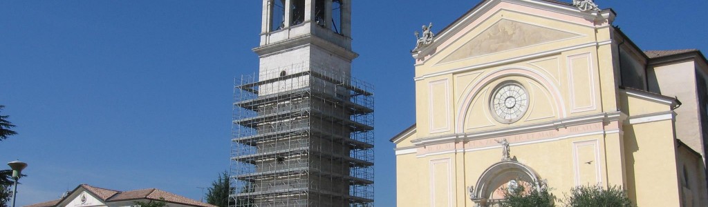 Restauro del campanile della chiesa di San Zenone VM